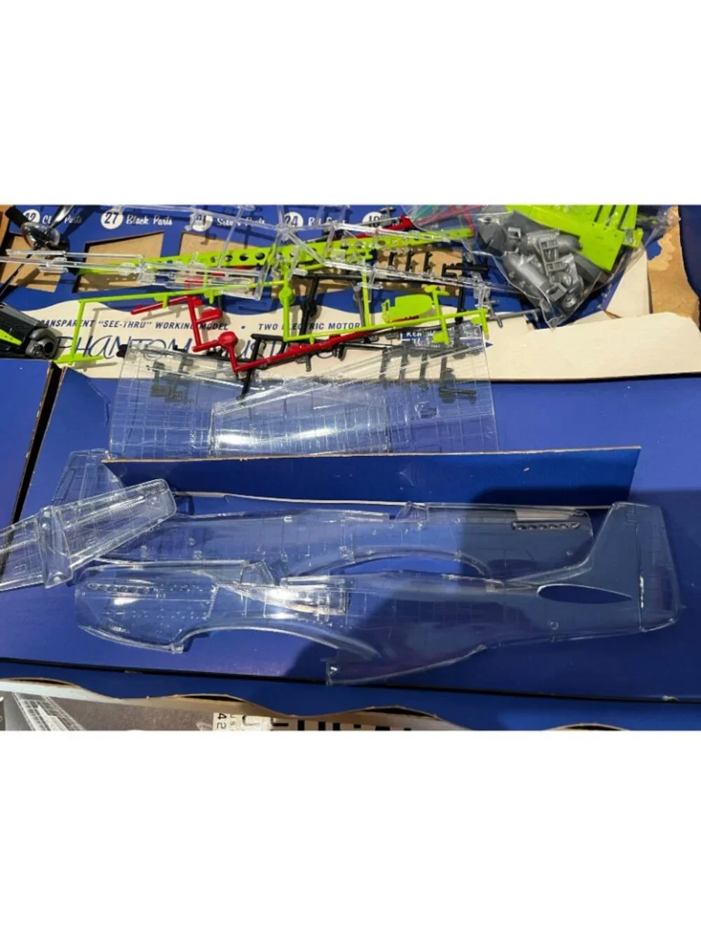 Monogram Phantom P-51D Mustang Transparent Airplane Model Kit Motorized